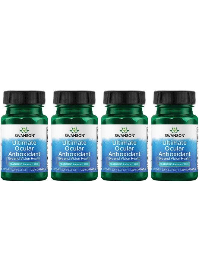 Swanson Ultimate Ocular Antioxidant - Featuring Lutemax 2020 30 Sgels (4 Pack) - Image 1