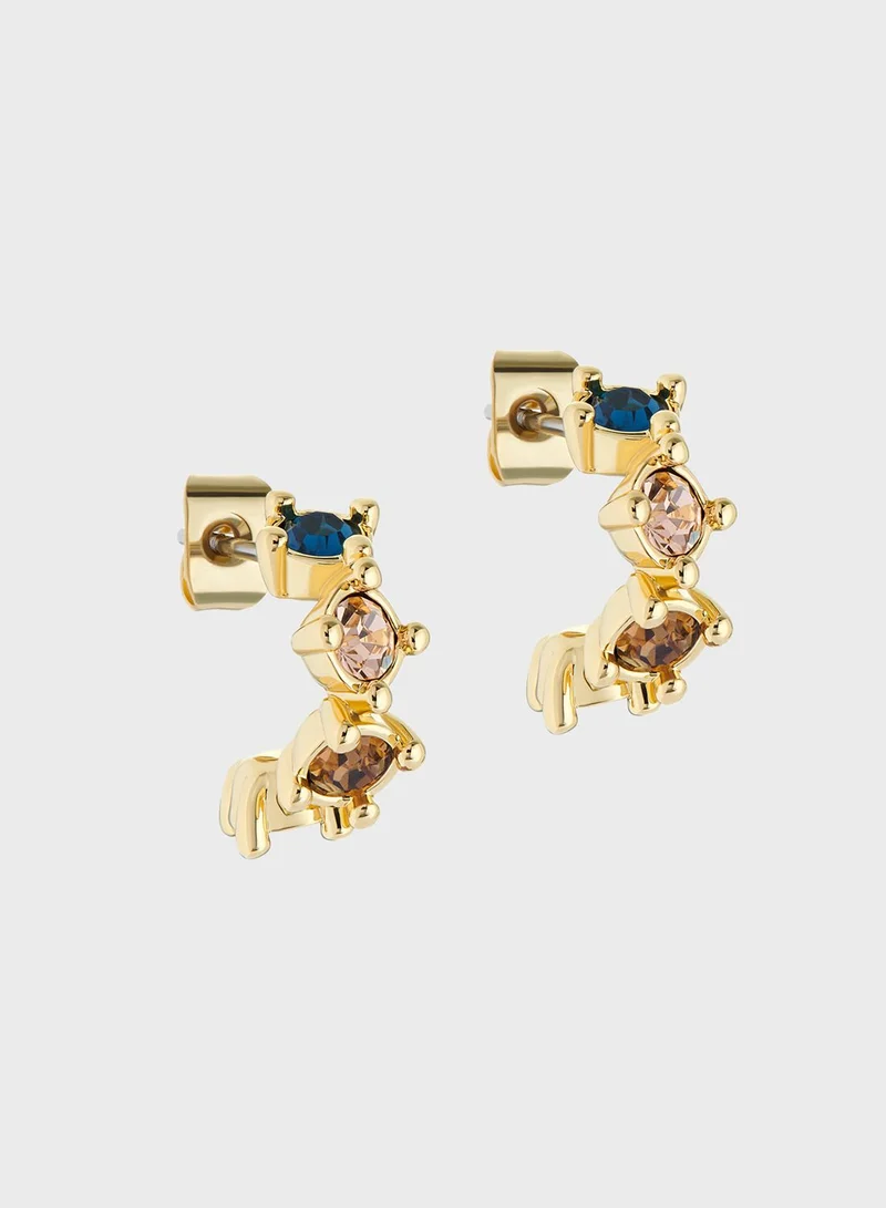 تيد بيكر Cresita Crystal Nano Hoop Earrings