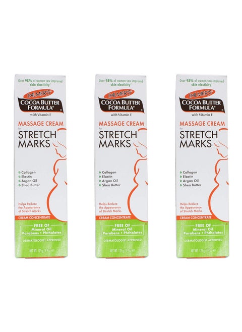 Palmers Cocoa Butter Formula Massage Cream for Stretch Marks 44 Ounce Pack of 3