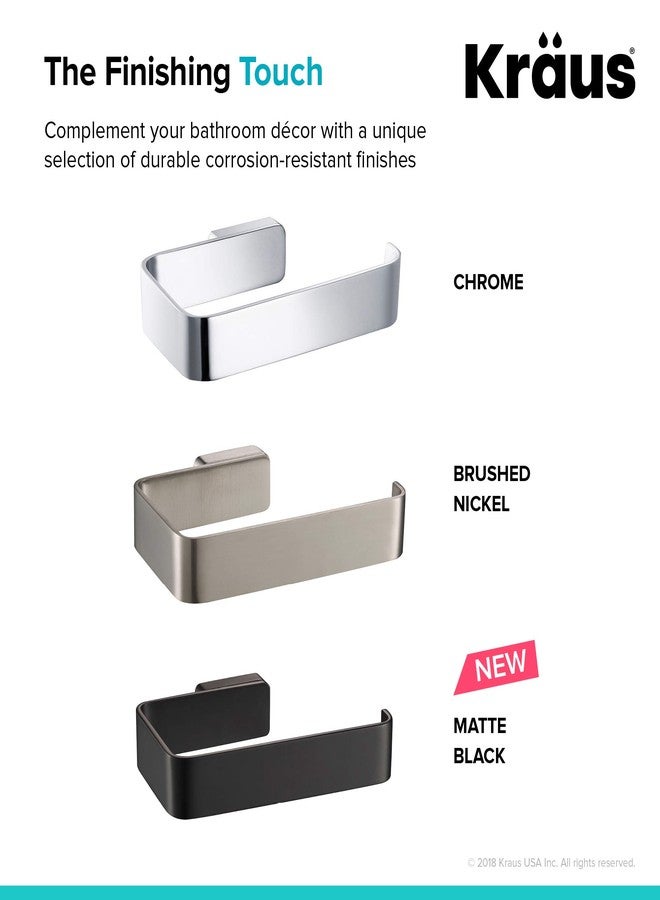 KRAUS Stelios Bathroom Toilet Paper Holder, Matte Black Finish, KEA-19929MB - Image 5