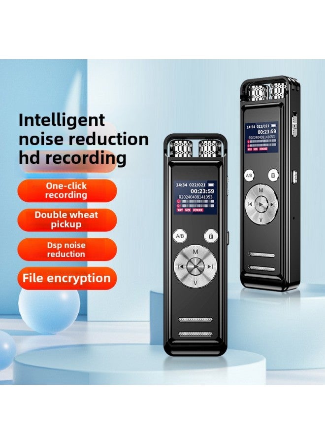 قلم تسجيل Mp3 شاشة ملونة عالية الدقة لتقليل الضوضاء للطلاب في الفصل مسجل اجتماعات عمل محمول - اللون: أسود - السعة: 32 جيجابايت - Image 4