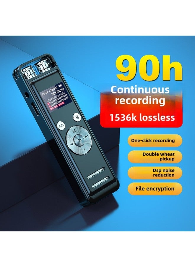 قلم تسجيل Mp3 شاشة ملونة عالية الدقة لتقليل الضوضاء للطلاب في الفصل مسجل اجتماعات عمل محمول - اللون: أسود - السعة: 32 جيجابايت - Image 3