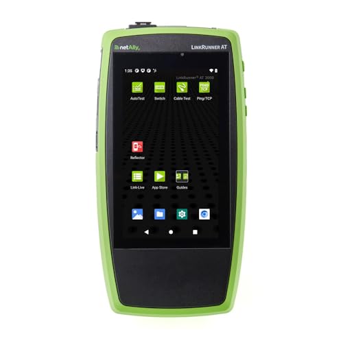 NetAlly LinkRunner AT 3000 Copper and Fiber Network Cable Tester Fast 8Step AutoTest Including PoE Ping Switch DHCP Cable LANBERT WiFi connectivity Link Speed Duplex up to 10 Gig - Image 1