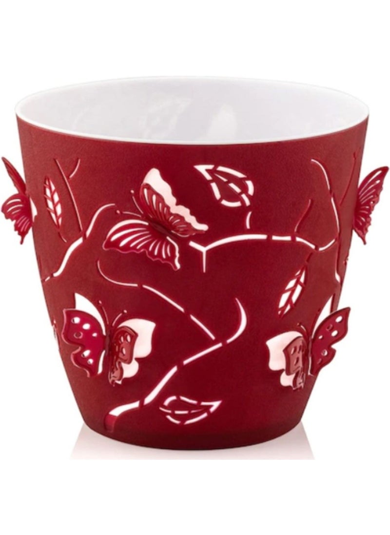 MF Botanical Butterfly Flowerpot 3D 1.4 Liters | Butterfly Patterned Flowerpot Red - pzsku/ZDAD44A286761B6944820Z/45/_/1737224138/e0c703cd-ce56-47f9-a6bd-9ea70bbc9cfc