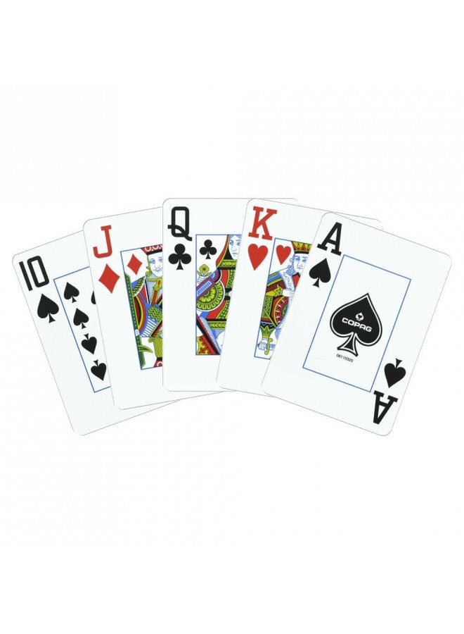 Copag Copag 1546 Design 100% Plastic Playing Cards, Poker Size (Standard) Black/Gold (Jumbo Index, 6 Sets)  - Image 2