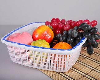 Nayasa Jingle Square Basket, 3 Piece (Blue,Plastic) - Image 3