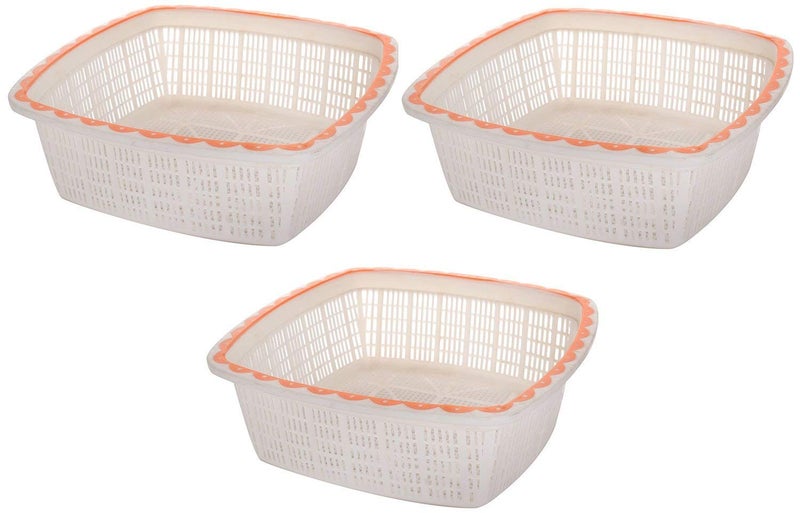 Nayasa Jingle Square Basket, 3 Piece (Blue,Plastic) - Image 5