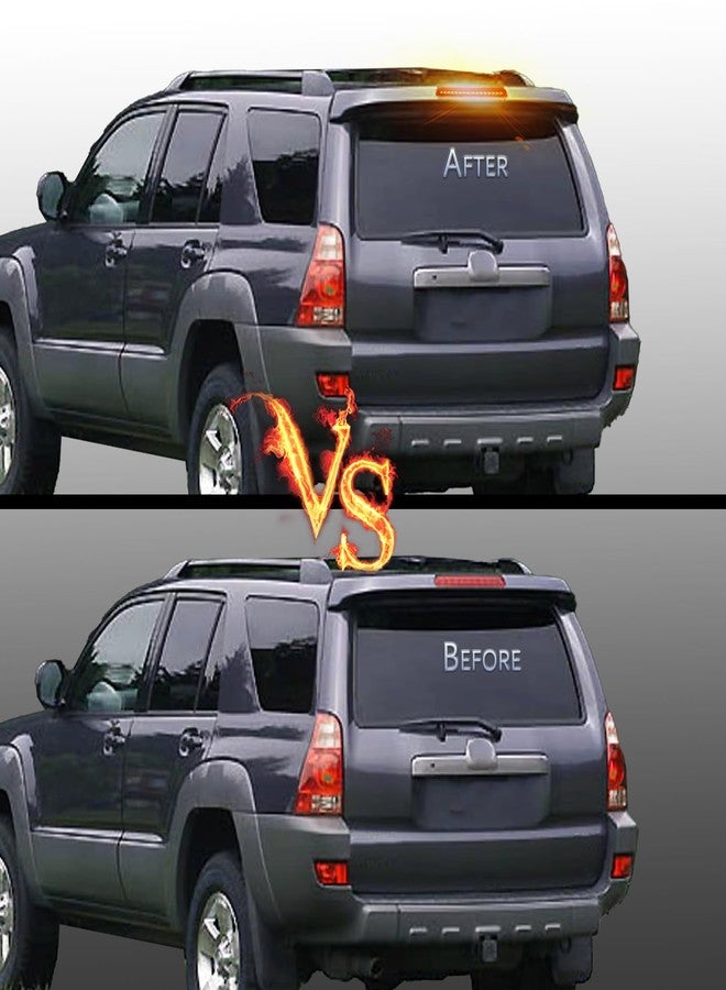 PGTOPONE LED 3rd Third Brake Light Compatible with for Toyota 4Runner 2003-2009 High Mount 3rd Third Brake,Turn Signal Light Cargo Lamp,OEM 81570-35100 (SMOKED, fit models with rear spoiler) - Image 4