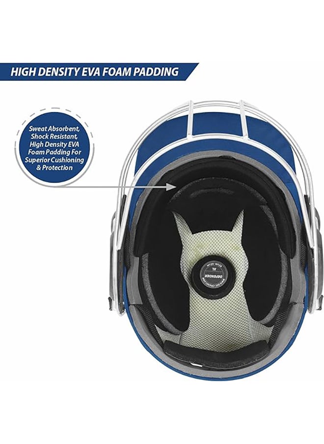 DSC Defender Cricket Helmet | Size: Large | For Men & Boys | Adjustable Steel Grill | Back Support Strap | Lightweight  - Image 2