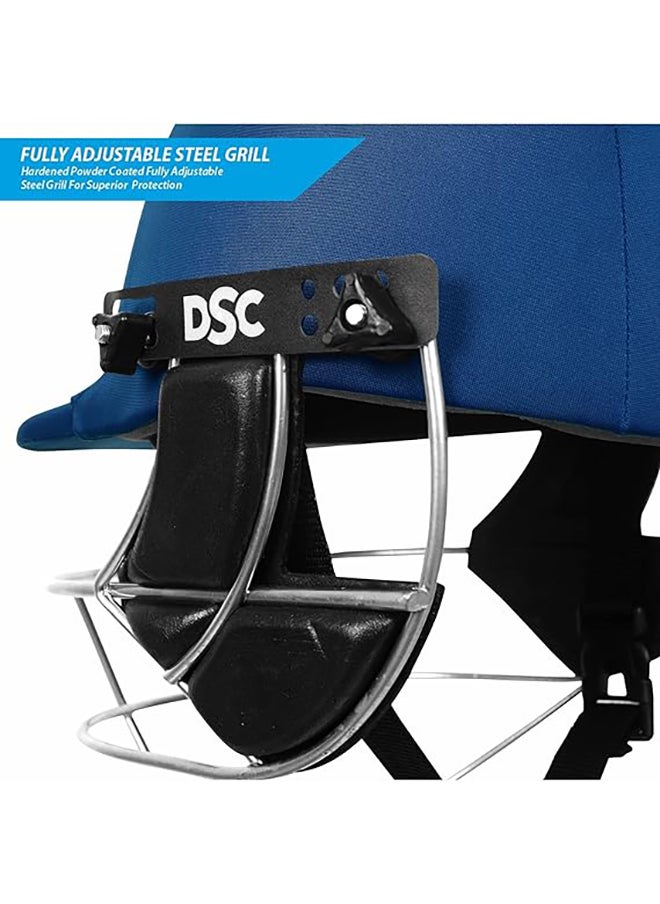DSC Defender Cricket Helmet | Size: Large | For Men & Boys | Adjustable Steel Grill | Back Support Strap | Lightweight  - Image 4