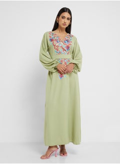 hayas closet Emroidered Belted Jalabiya  - Image 4