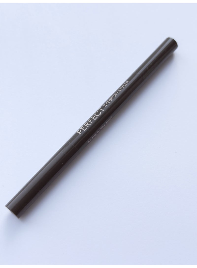 Missha Perfect Eyebrow Styler – Dark Brown Automatic Brow Pencil with Brush dak brown - Image 1