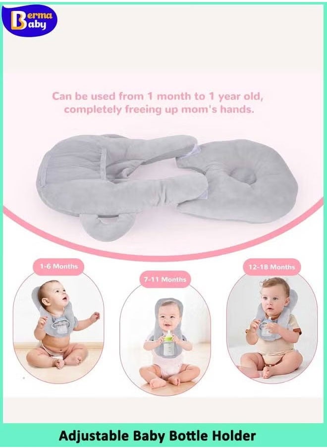 Berma Baby Baby Bottle Holder, Adjustable Nursing Pillow Support, Bottle Holder for Baby self Feeding, Newborn Essentials,Baby Self Feeding Pillow  - Image 4