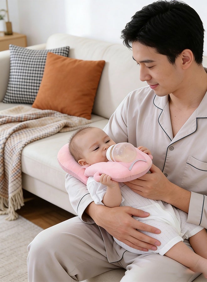 Berma Baby حامل زجاجة الرضاعة، وسادة الرضاعة القابلة للتعديل، حامل زجاجة الرضاعة لإطعام الطفل بنفسه، أساسيات حديثي الولادة، وسادة الرضاعة الذاتية للطفل، أساسيات الطفل، وسادة الرضاعة الذاتية للطفل - Image 5