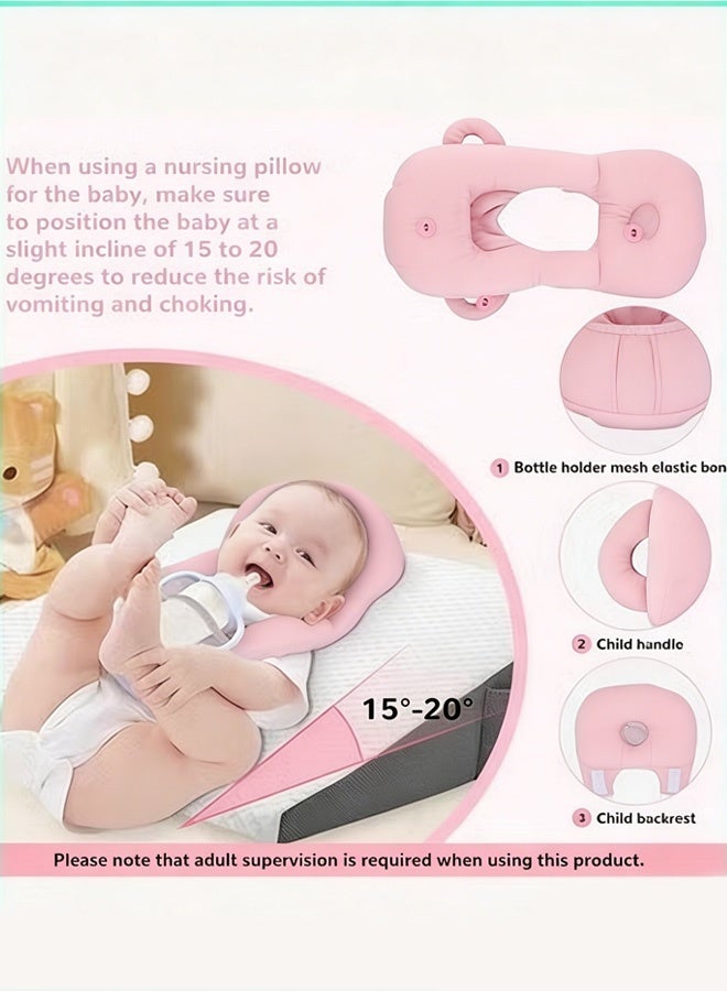 Berma Baby حامل زجاجة الرضاعة، وسادة الرضاعة القابلة للتعديل، حامل زجاجة الرضاعة لإطعام الطفل بنفسه، أساسيات حديثي الولادة، وسادة الرضاعة الذاتية للطفل، أساسيات الطفل، وسادة الرضاعة الذاتية للطفل - Image 2