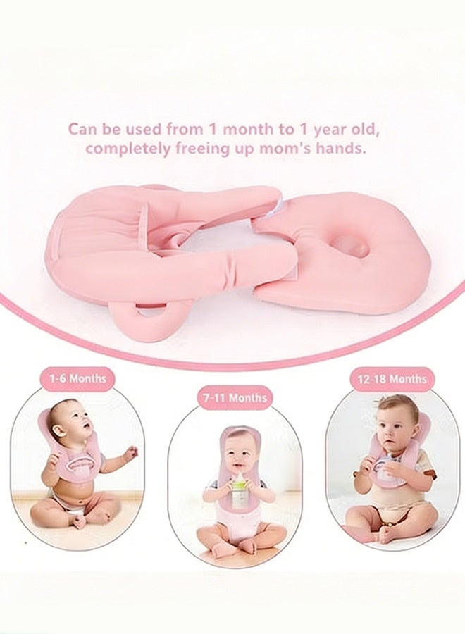 Berma Baby حامل زجاجة الرضاعة، وسادة الرضاعة القابلة للتعديل، حامل زجاجة الرضاعة لإطعام الطفل بنفسه، أساسيات حديثي الولادة، وسادة الرضاعة الذاتية للطفل، أساسيات الطفل، وسادة الرضاعة الذاتية للطفل - Image 4