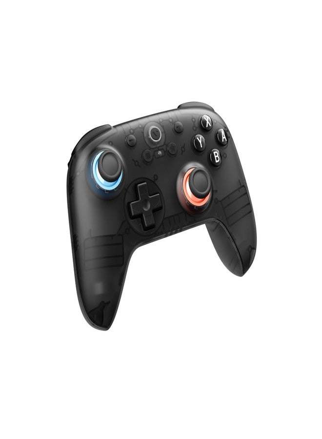 VITURE × 8BitDo Ultimate 2C Bluetooth Gaming Controller for Switch & Switch 2 | 6-Axis Motion Control | Hall Effect Joysticks | Rumble Vibration | Turbo Function | Wake on Shake | Smoky Translucent - Image 1