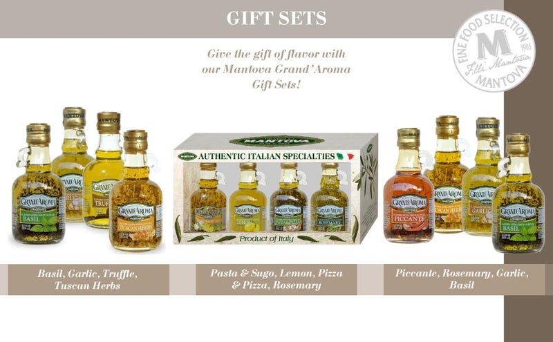 Mantova Grand’Aroma Flavored Extra Virgin Olive Oils, Variety Gift Set, made in Italy, cold-pressed, 100% natural, heart-healthy, for grilling, barbequing, smoking, and cooking, 8.5 oz - Image 3