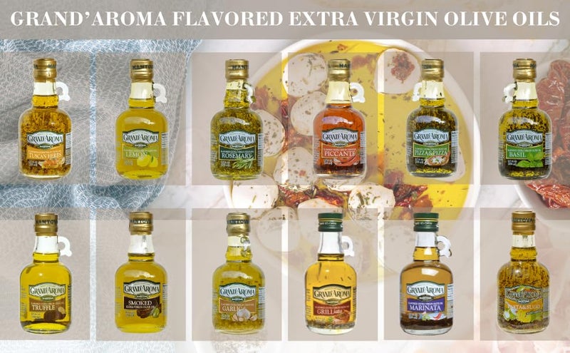 Mantova Grand’Aroma Flavored Extra Virgin Olive Oils, Variety Gift Set, made in Italy, cold-pressed, 100% natural, heart-healthy, for grilling, barbequing, smoking, and cooking, 8.5 oz - Image 4