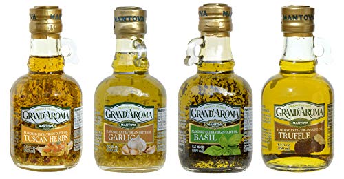 Mantova Grand’Aroma Flavored Extra Virgin Olive Oils, Variety Gift Set, made in Italy, cold-pressed, 100% natural, heart-healthy, for grilling, barbequing, smoking, and cooking, 8.5 oz - Image 2