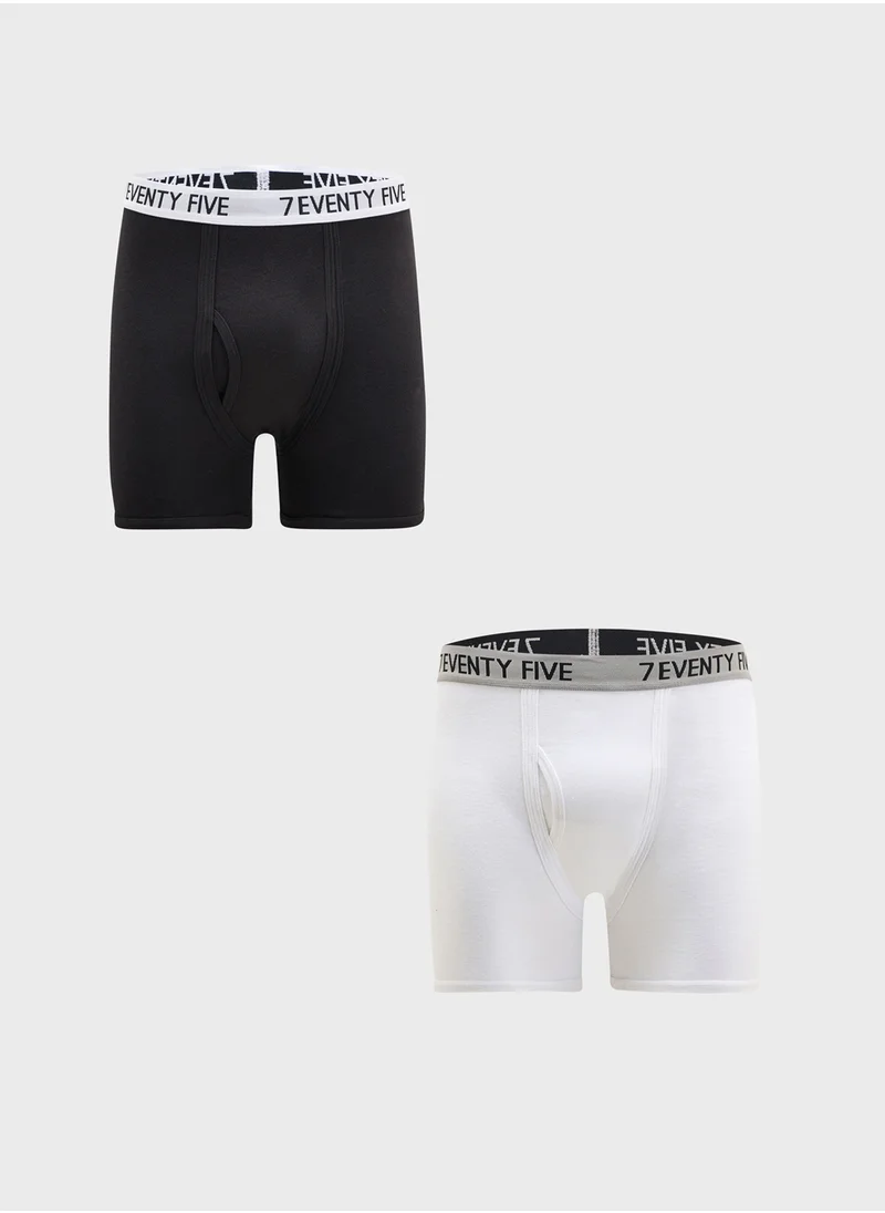 Seventy Five Basics Pack Of 2 Boxers