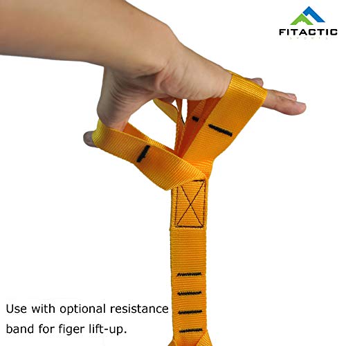 FITactic Upgraded 1 Pair Eagle Loops Grip for Finger Thumb Hand Wrist Forearm Arm Strengthening Training (Yellow) - Image 3