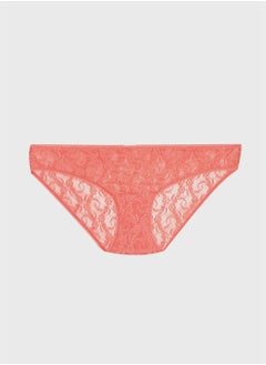 Lace High Leg Bikini Bottom
