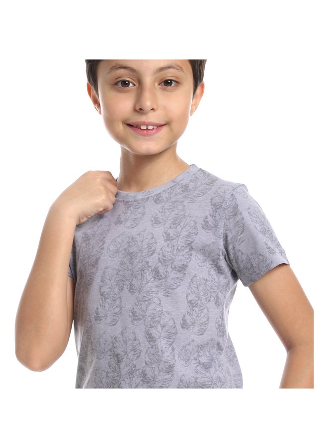 Andora Slip On Leaves Printed Boys Tee  - Image 4