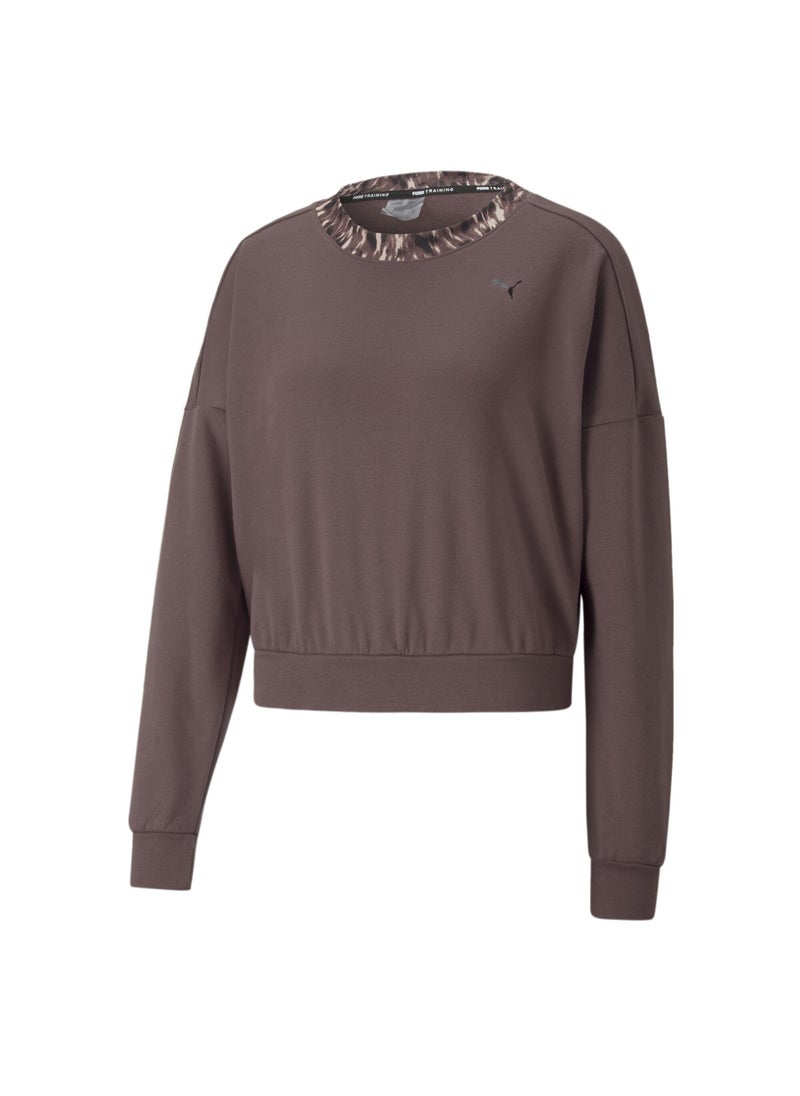 PUMA - Safari Glam Womens Crew Training Sweatshirt - Image 1