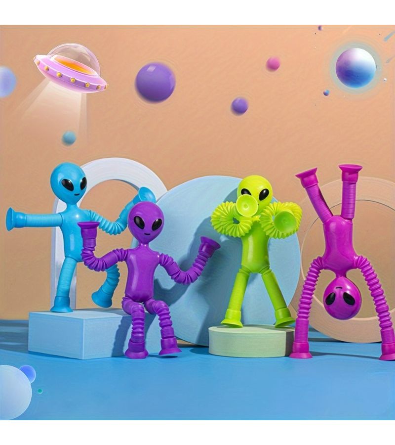 Stretchable Alien Toys 4 Pack Hands Feet Extendable Sensory Gifts Classroom Rewards Multicolor - Image 5