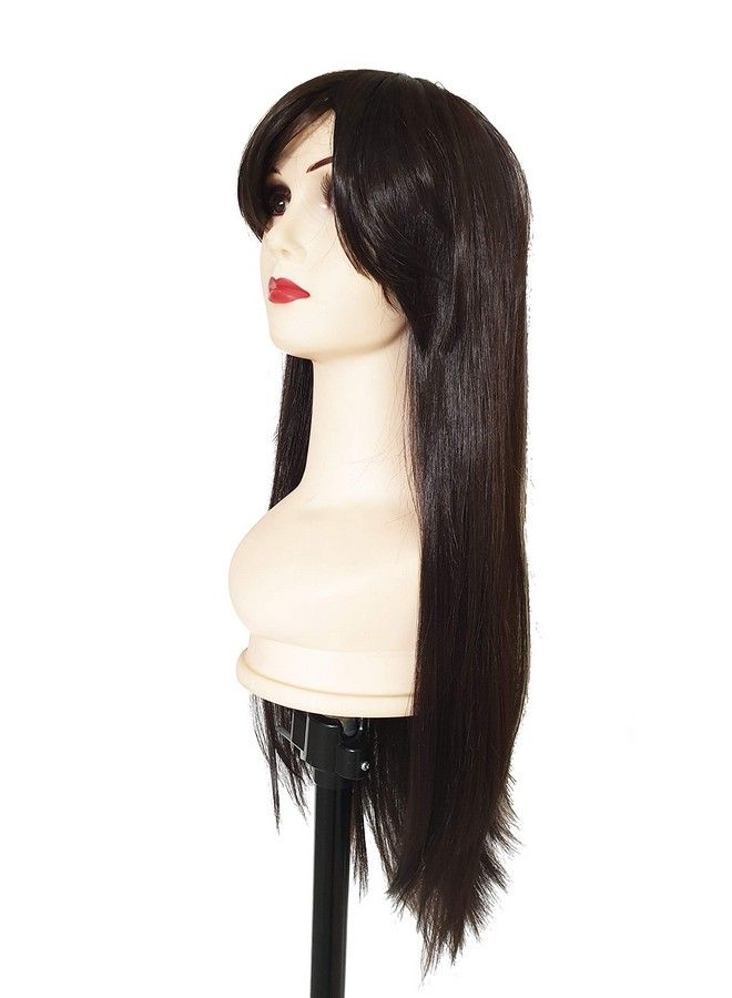 Foreign Holics Full Head Front Free Part Styling Hair Wig For Women 20 Inch (Natural Brown) - Image 5