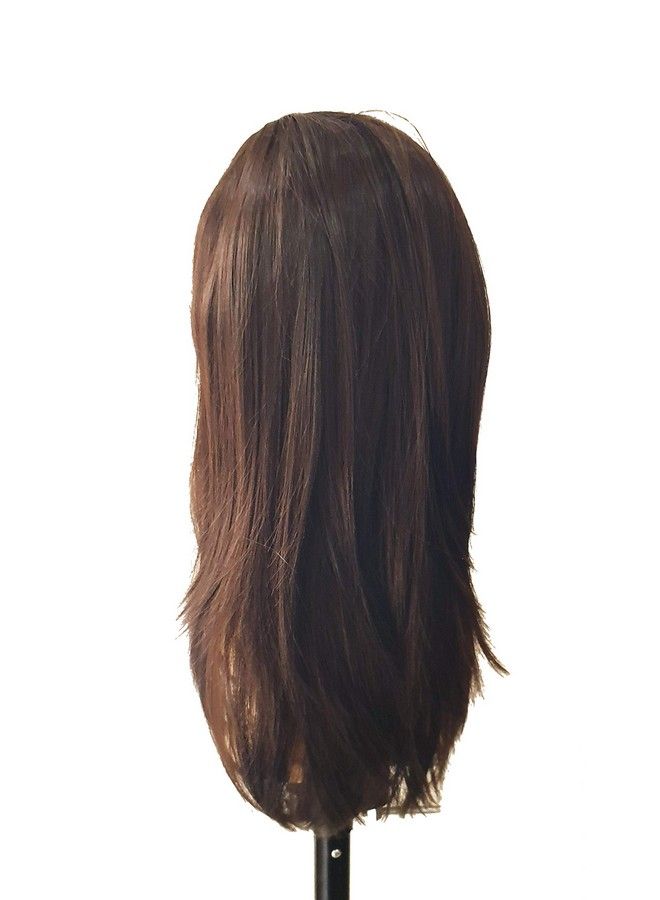 Foreign Holics Full Head Front Free Part Styling Hair Wig For Women 20 Inch (Natural Brown) - Image 4