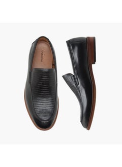 DUCHINI Men's Textured Slip-On Loafers  - Image 1