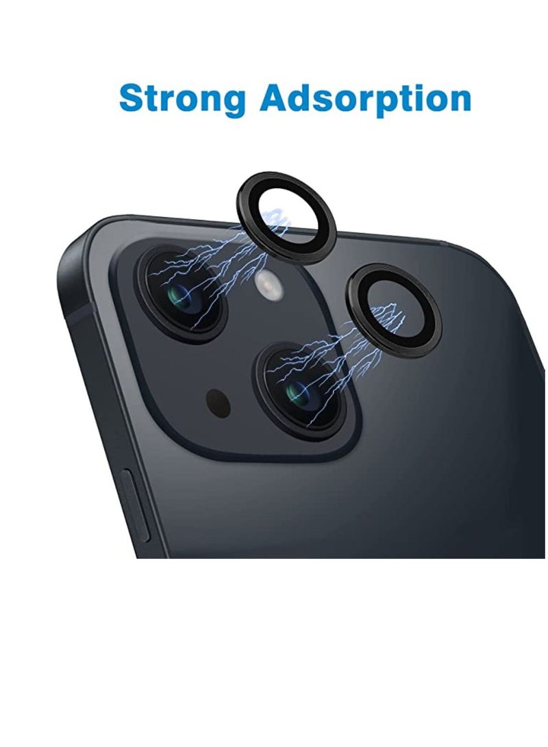 Digi Core واقي عدسة كاميرا iPhone 13 متوافق مع هاتف Apple iPhone Keep الأصلي للكاميرا HD Glass iPhone 13 Mini، أسود - Image 2