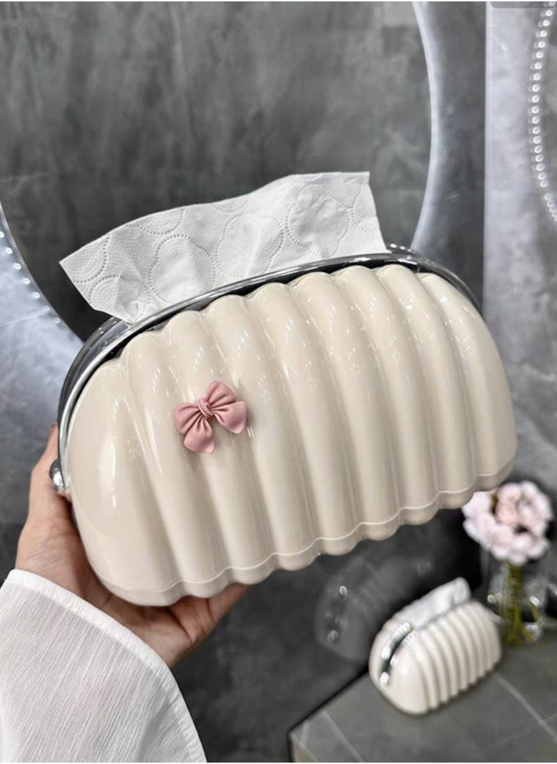 Generic - Desktop tissue dispenser tissue box in the shape of a decorative bag for the desktop for the living room, multi-colored - Image 1