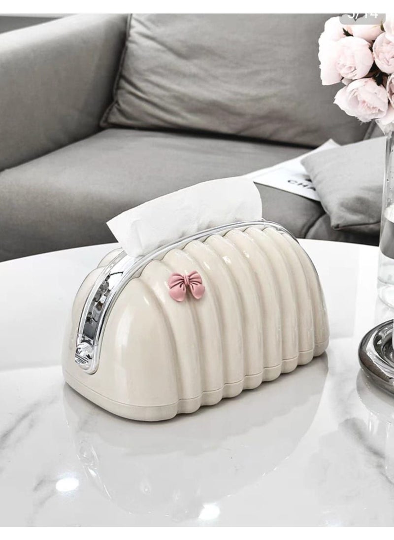 Generic - Desktop tissue dispenser tissue box in the shape of a decorative bag for the desktop for the living room, multi-colored - Image 1