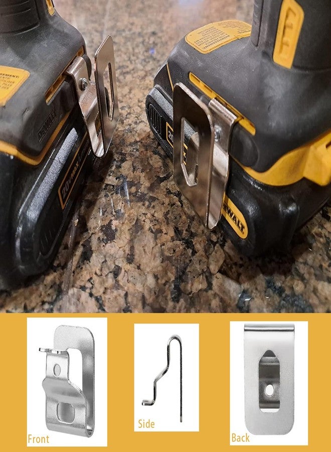 ZUIHUI Belt Clips for Dewalt Replacement Drill Tool Clips Hook Kit Fit Dewalt N268241 for 20V Power Tools DCD980 DCD985 DCD980L2 DCD985L2（ 2 Set) - Image 4