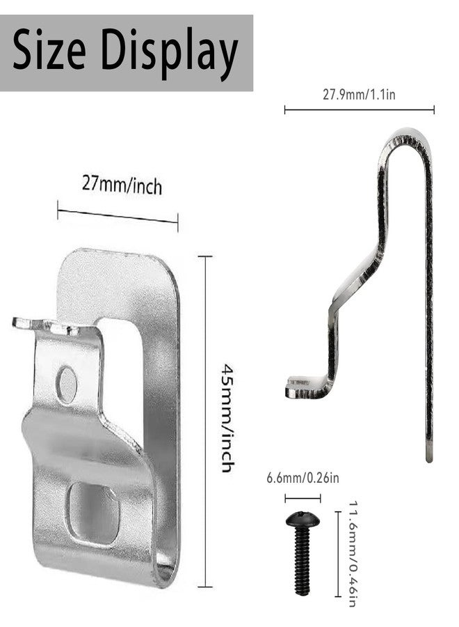 ZUIHUI Belt Clips for Dewalt Replacement Drill Tool Clips Hook Kit Fit Dewalt N268241 for 20V Power Tools DCD980 DCD985 DCD980L2 DCD985L2（ 2 Set) - Image 2