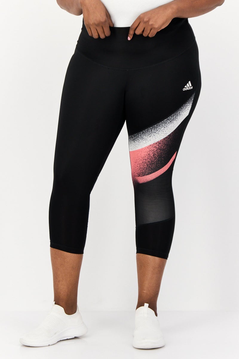 Adidas Women Plus Size Yoga Pants, Black  - Image 1