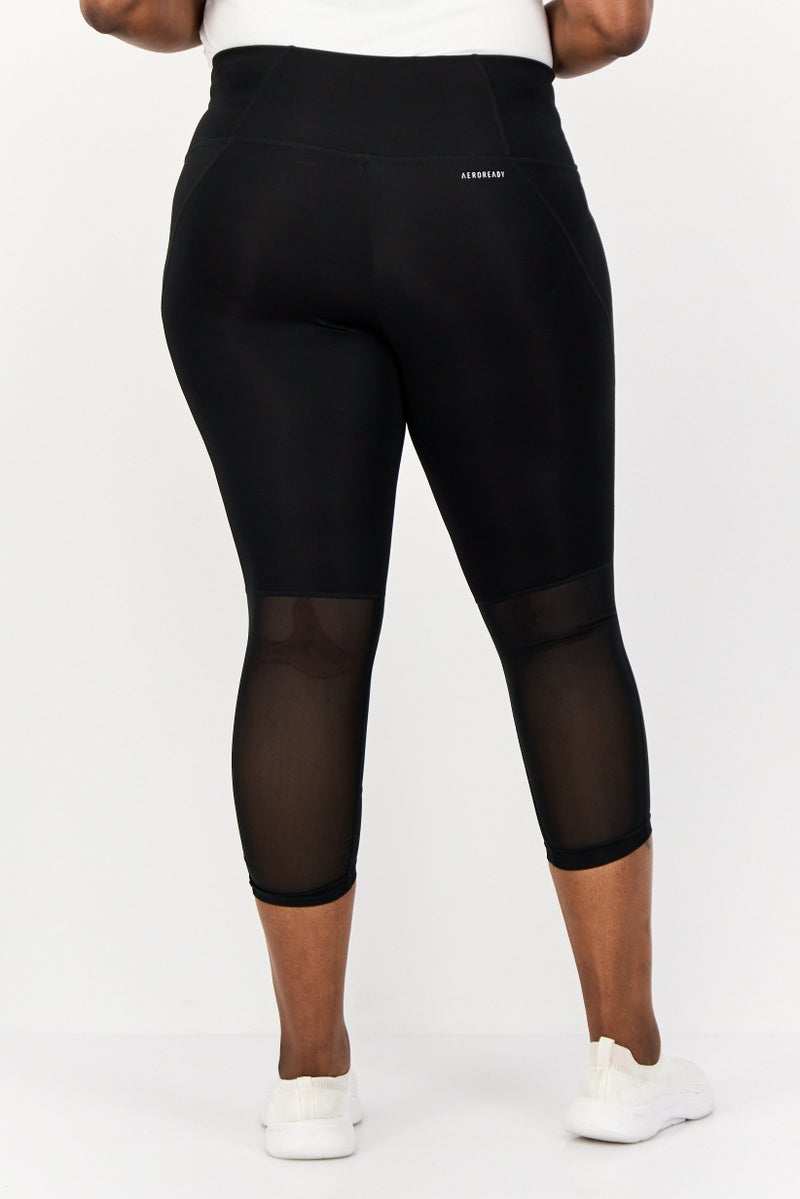 Adidas Women Plus Size Yoga Pants, Black  - Image 4
