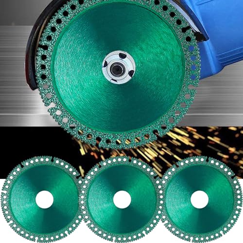 Hoiuter Indestructible Disc 2.0 - Cut Everything in Seconds, 2025 Upgraded Indestructible Disc for Angle Grinder 7/8 inch, 4 inch Circular Saw Blades for Ceramic Tile Glass Metal Wood Cutting (3 Pack) - Image 1