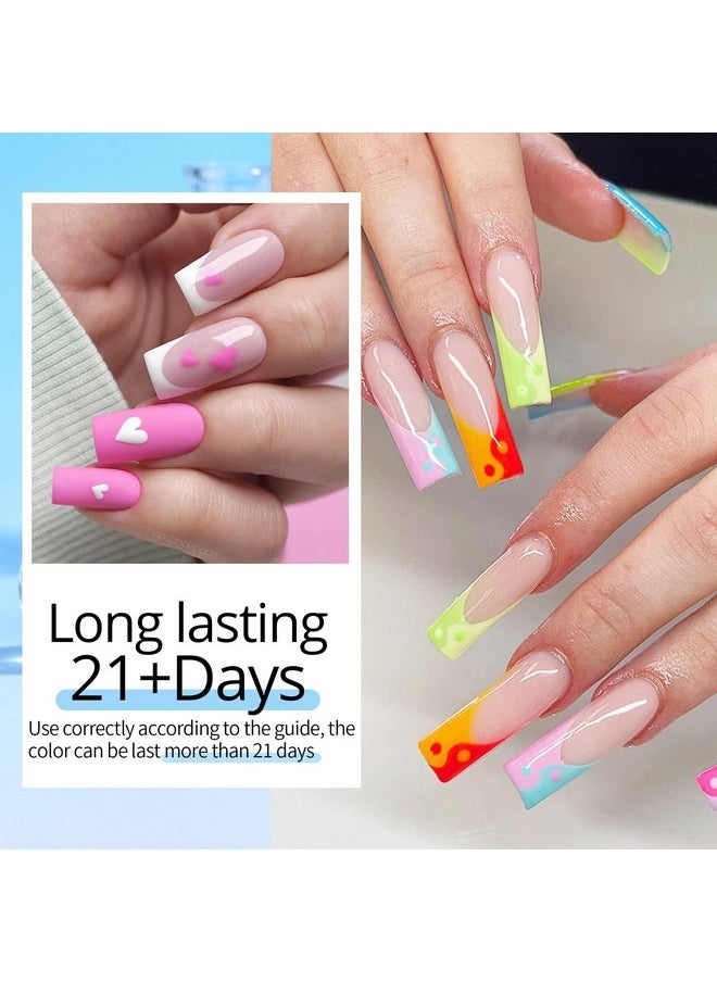 UR SUGAR 4 Pcs Nail Dehydrator Nail Primer Base And Top Coat Acid Free Natural Nail Prep Dehydrate & Bond Primer Kit Glossy Surface Quick Drying Long Lasting And Easy To Apply  - Image 5