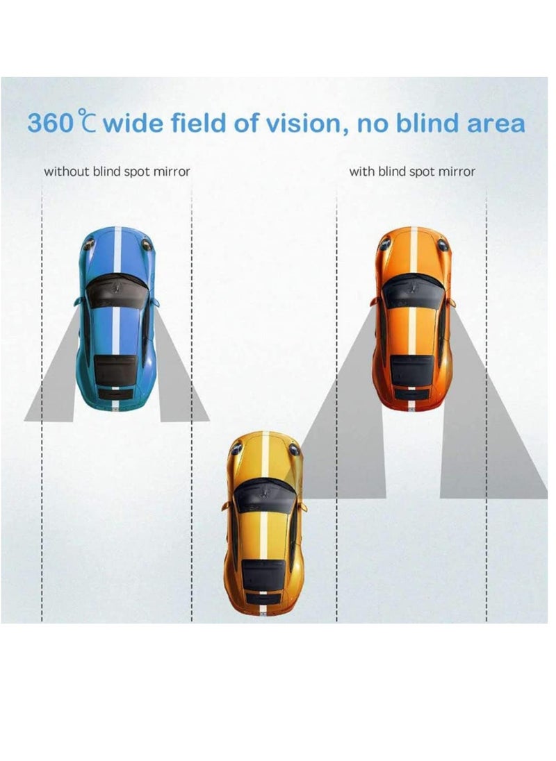 SYOSI 2 PCS Blind Spot Mirror, 360 Degree Adjustabe Round HD Glass, 2" Round HD Glass Convex Rear View Mirror, for any Car, Van, Suv and Trucks  - Image 4