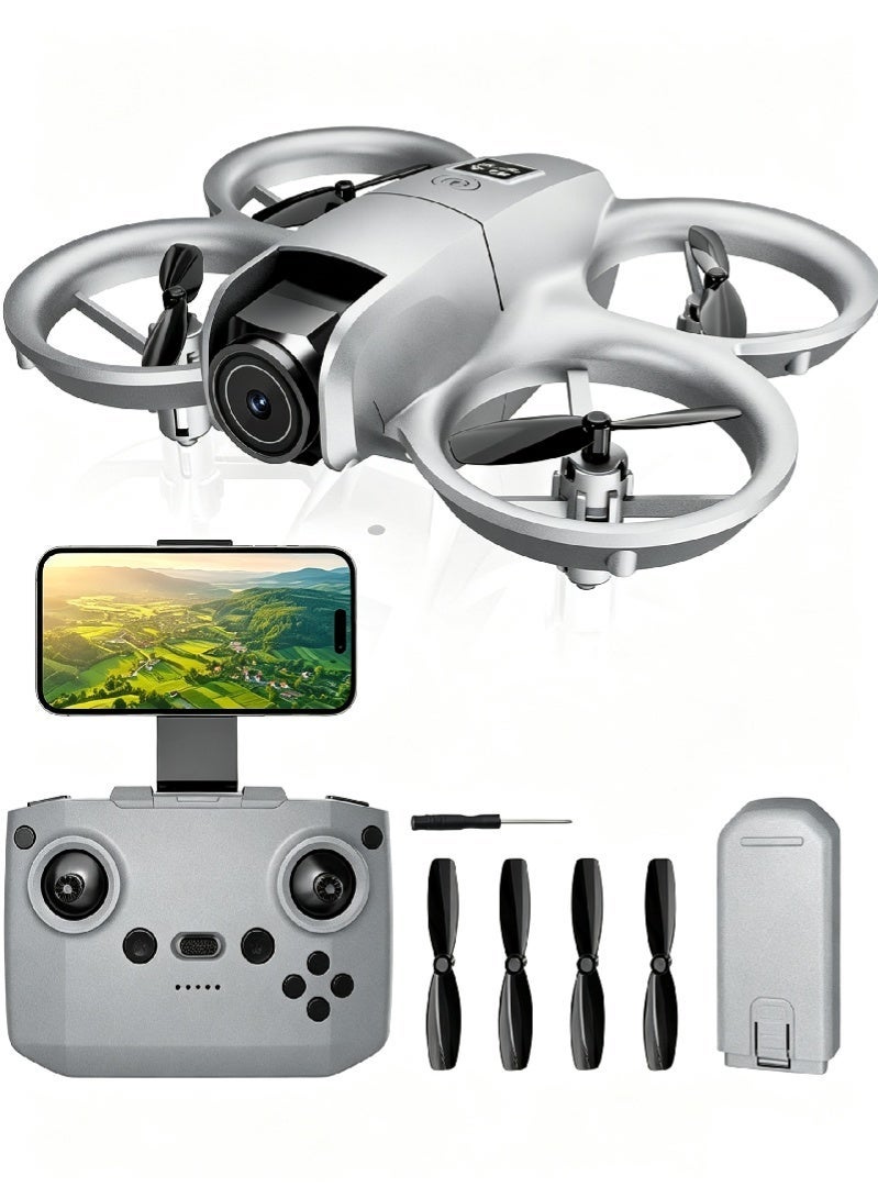 BESTIS Mini Camera Drone, 4K HD Quadcopter for Beginners | One Key Takeoff/Landing, Altitude Hold, Headless Mode, 3D Flips, Trajectory Flight, 3 Speed Modes - Image 1