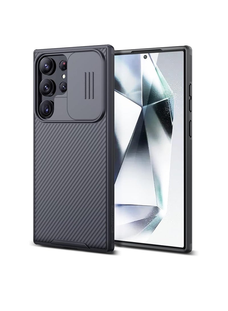 Nillkin CamShield Pro Case for Samsung Galaxy S24 Ultra – Slide Camera Cover, Shockproof & Anti-Scratch Protection – Black - Image 1