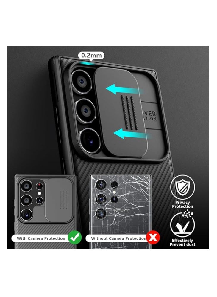 Nillkin CamShield Pro Case for Samsung Galaxy S24 Ultra – Slide Camera Cover, Shockproof & Anti-Scratch Protection – Black - Image 3