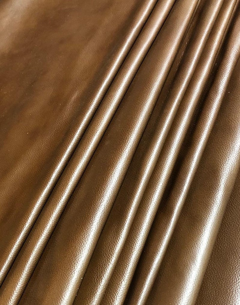 Reed Leather Hides - Cow Skins (8 inches X 11 Inches, Antique Brown)