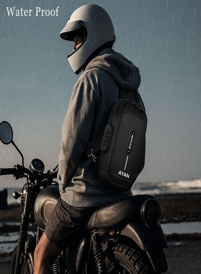 Nutcase Anti-Theft Sling Bag for Men | Customized Crossbody Side Bag Waterproof Backpack with Built-in Lock & USB Charging Port - Image 2