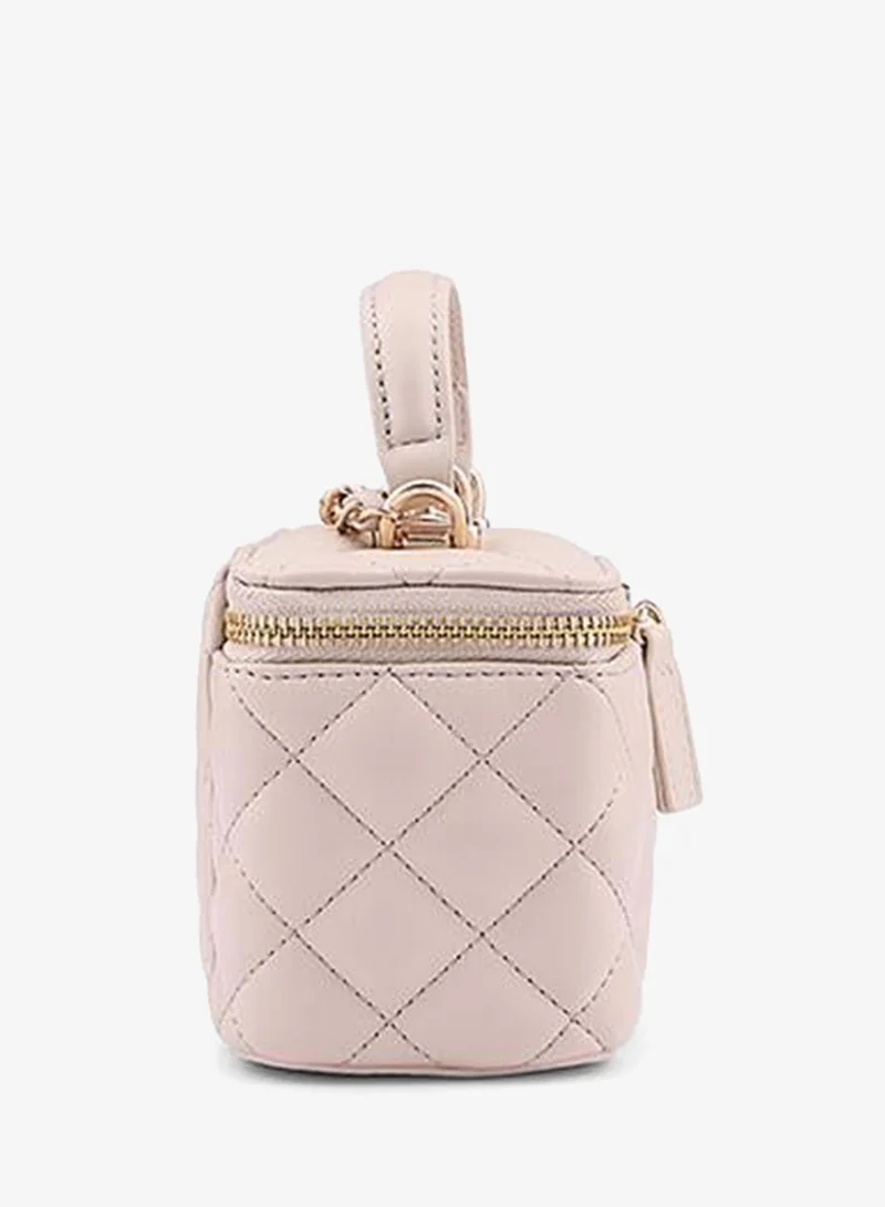 Cuple Beige Tween Girls Quilted Top Handle Mini Bag for Women | Best Price UAE