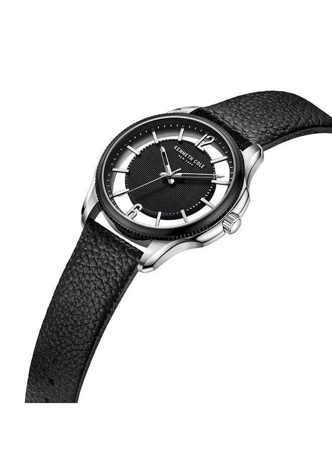 Kenneth Cole New York Modern Classic 42mm Quartz Analog Black Dial Watch For Men - Image 3